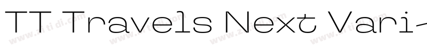 TT Travels Next Vari字体转换